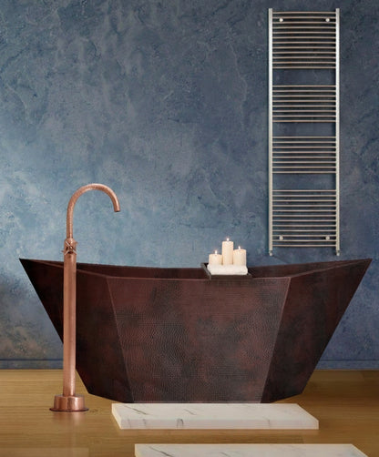 Premium Tina De Baño Con Doble Pared En Cobre Diseño Acalli - ELEMENTO 