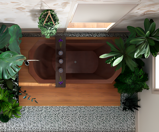 Premium Tina De Baño Con Doble Pared En Cobre Diseño Chaloupe - ELEMENTO 