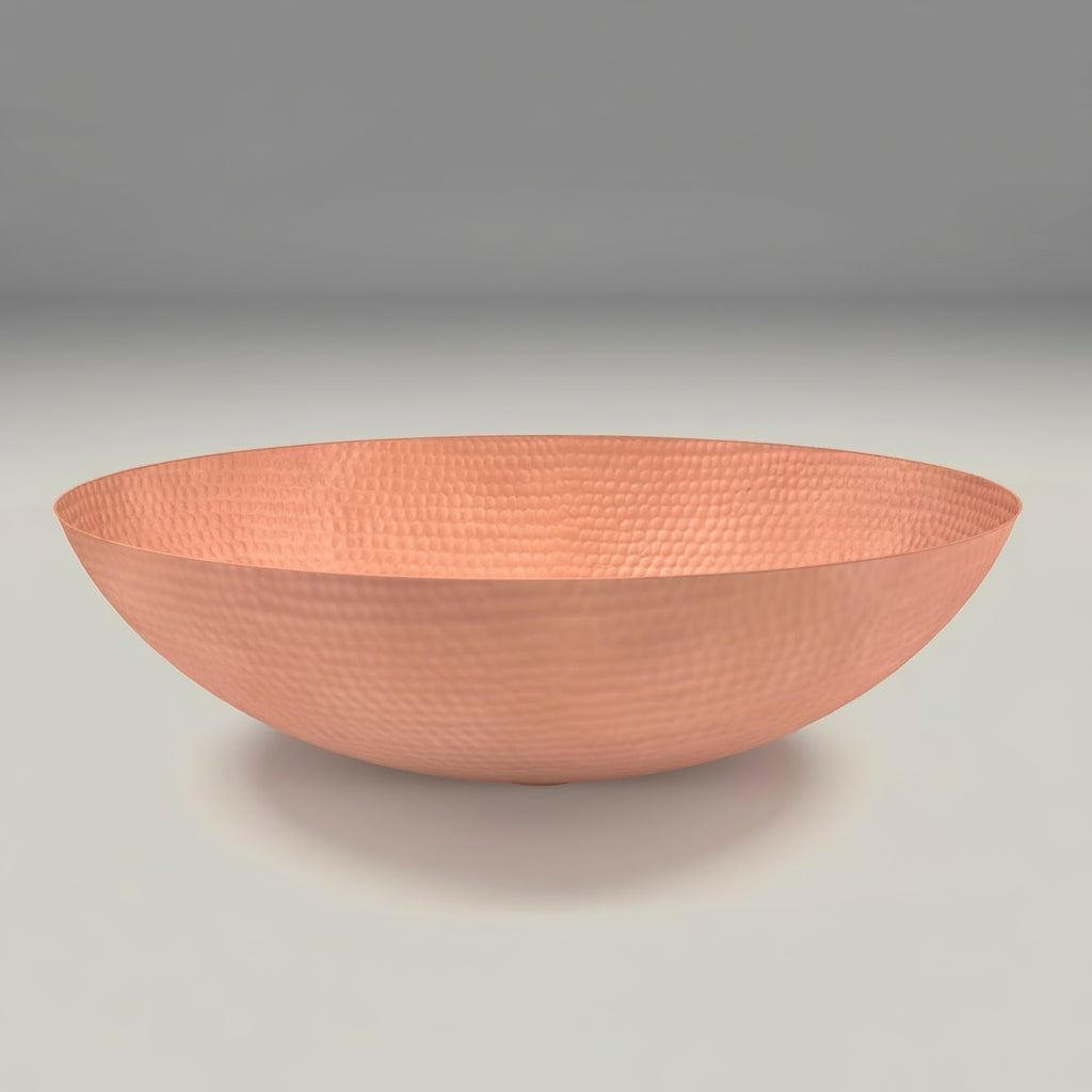 Lavabo Vessel Ovalado con Bordo Redondeado en Cobre - ELEMENTO 