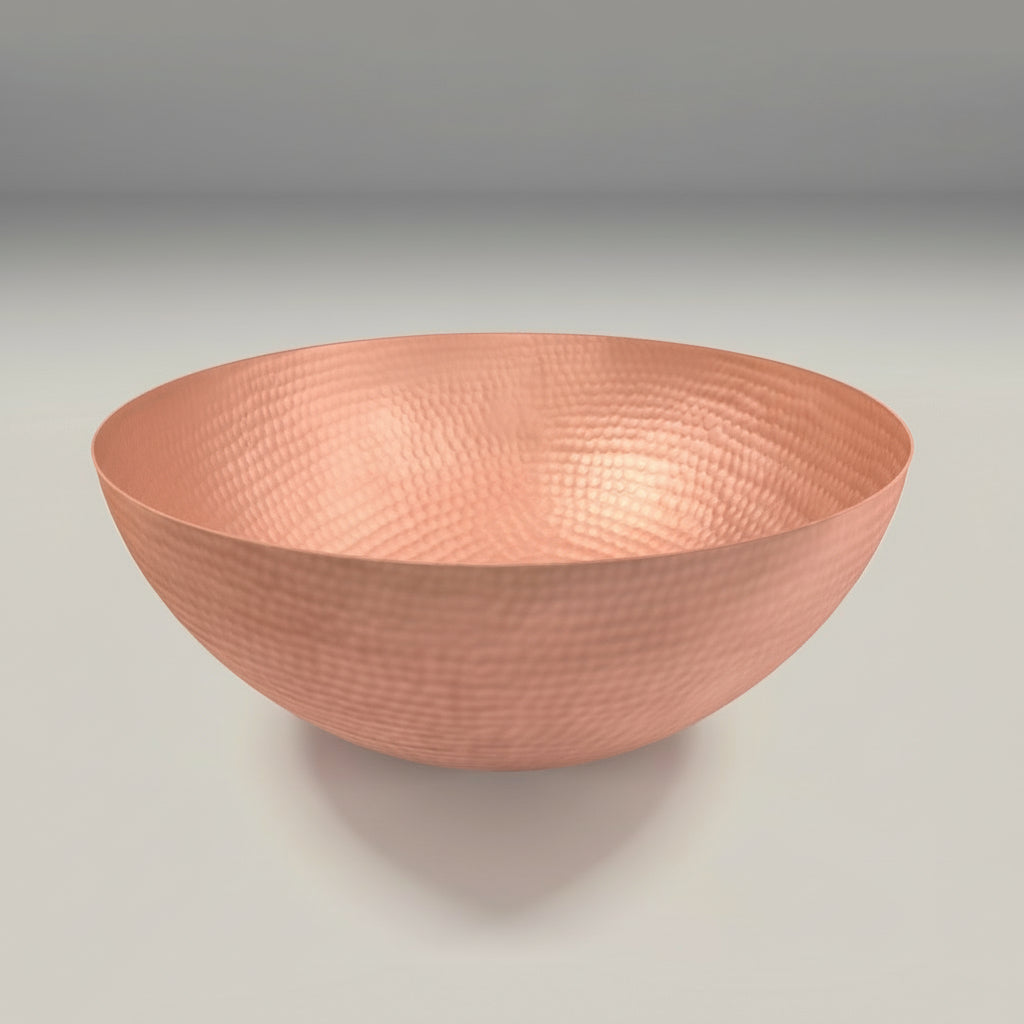 Lavabo Vessel Ovalado con Bordo Redondeado en Cobre - ELEMENTO 