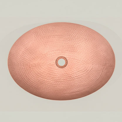 Lavabo Vessel Ovalado con Bordo Redondeado en Cobre - ELEMENTO 