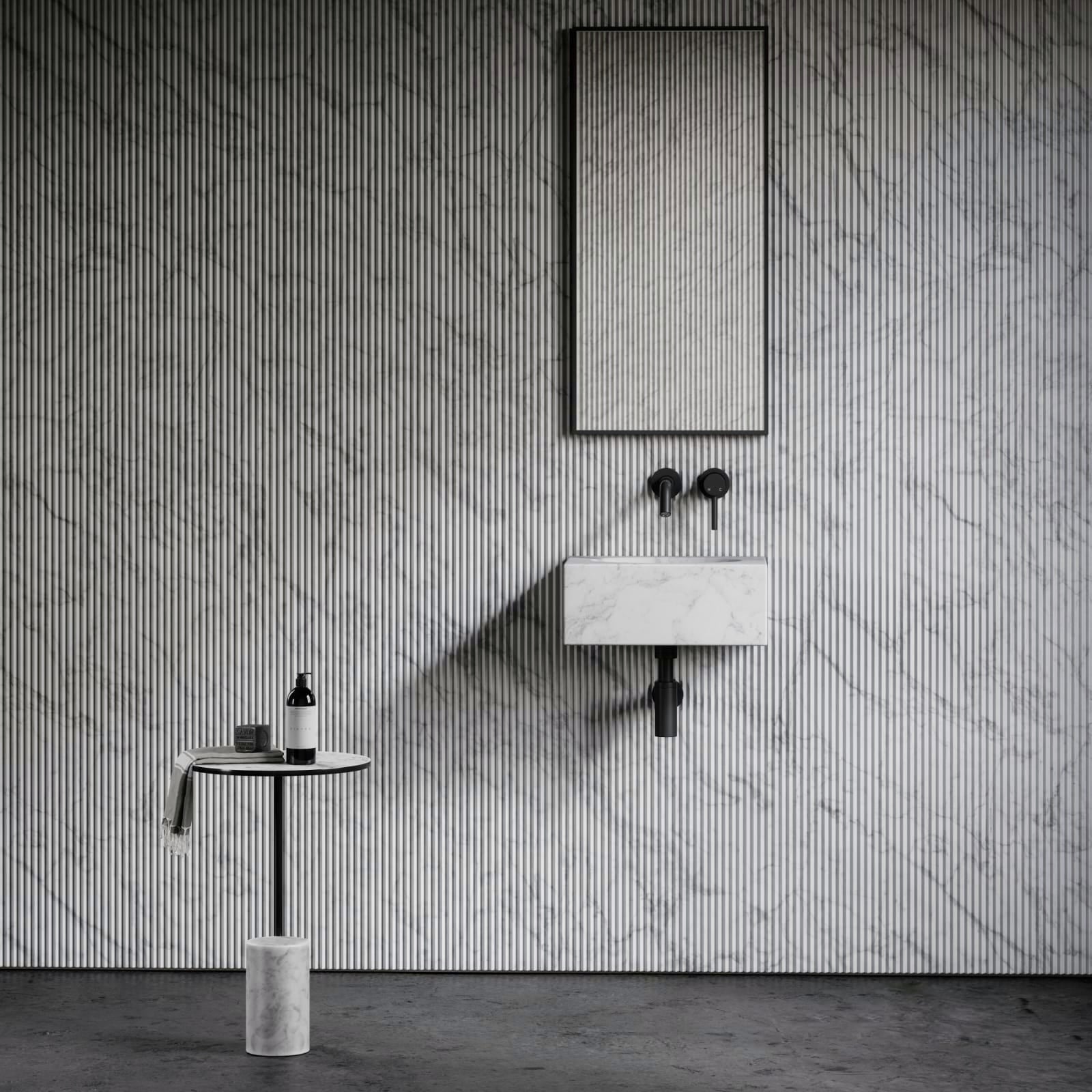 LAVABO MÁRMOL BLANCO 40*40*16 - ELEMENTO 