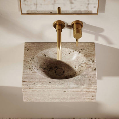 LAVABO MÁRMOL TREVERTINO 40*40*16 - ELEMENTO 