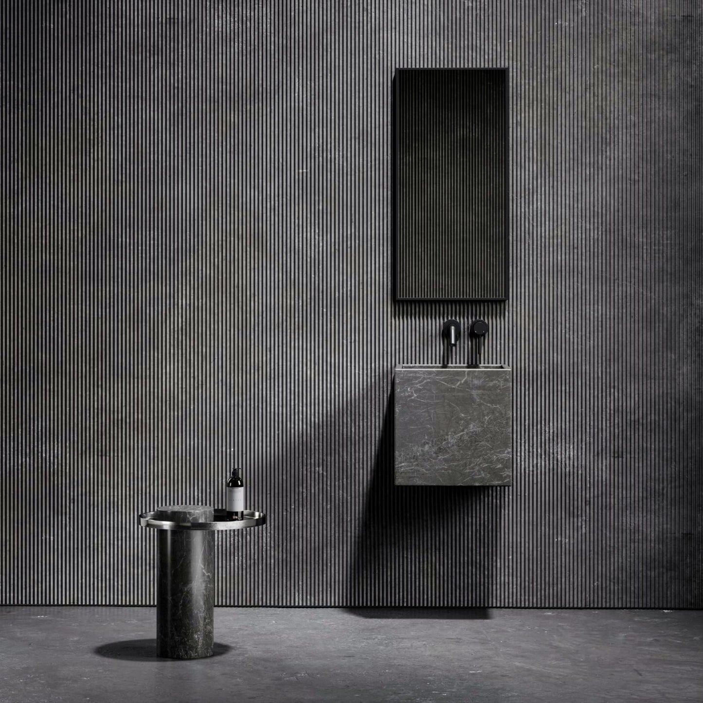 LAVABO MÁRMOL GRIS 40*40*40 - ELEMENTO 