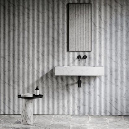 LAVABO MÁRMOL BLANCO 80*40*14 - ELEMENTO 