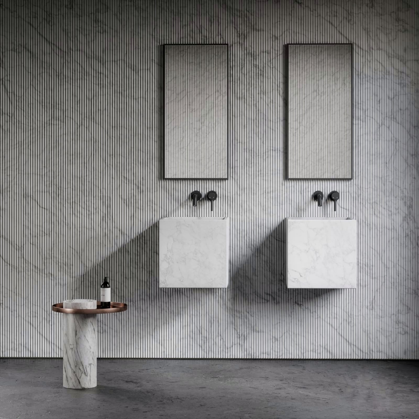 LAVABO MÁRMOL BLANCO 40*40*40 - ELEMENTO 