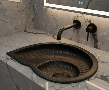 Premium Lavabo Especial en Cobre Diseño Nautilus - ELEMENTO 