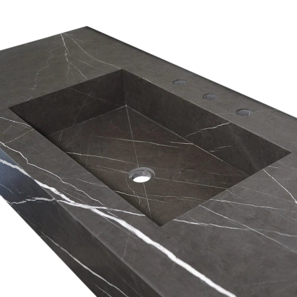 LAVABO MÁRMOL NEGRO RECTANGULAR 120*50*15cm. - ELEMENTO 