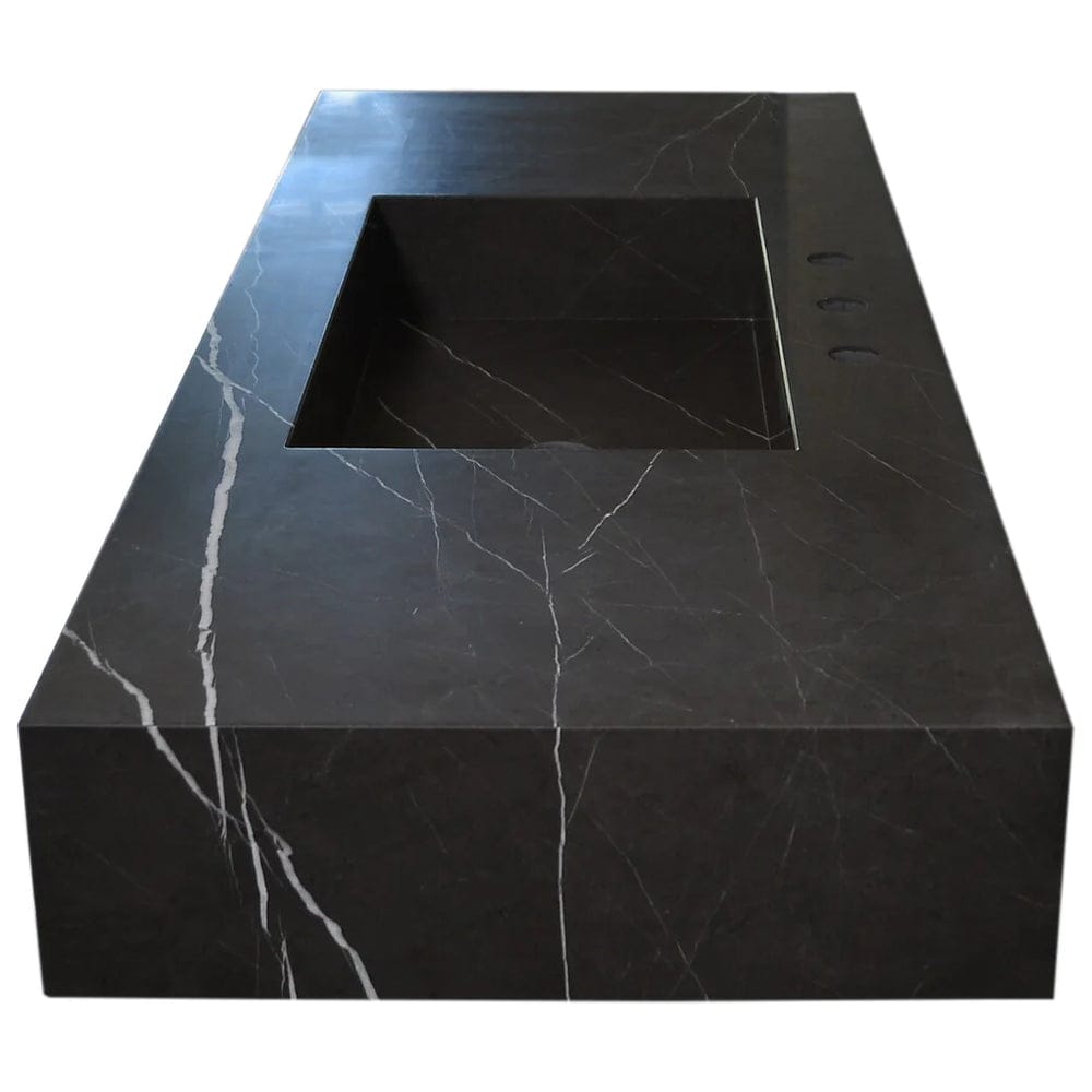 LAVABO MÁRMOL NEGRO RECTANGULAR 120*50*15cm. - ELEMENTO 