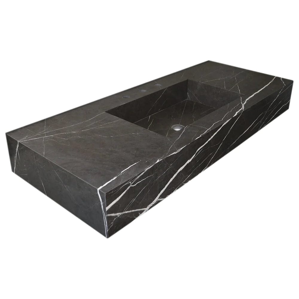 LAVABO MÁRMOL NEGRO RECTANGULAR 120*50*15cm. - ELEMENTO 