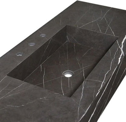 LAVABO MÁRMOL NEGRO RECTANGULAR 120*50*15cm. - ELEMENTO 