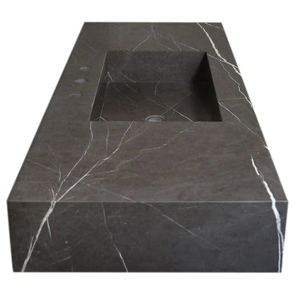 LAVABO MÁRMOL NEGRO RECTANGULAR 120*50*15cm. - ELEMENTO 