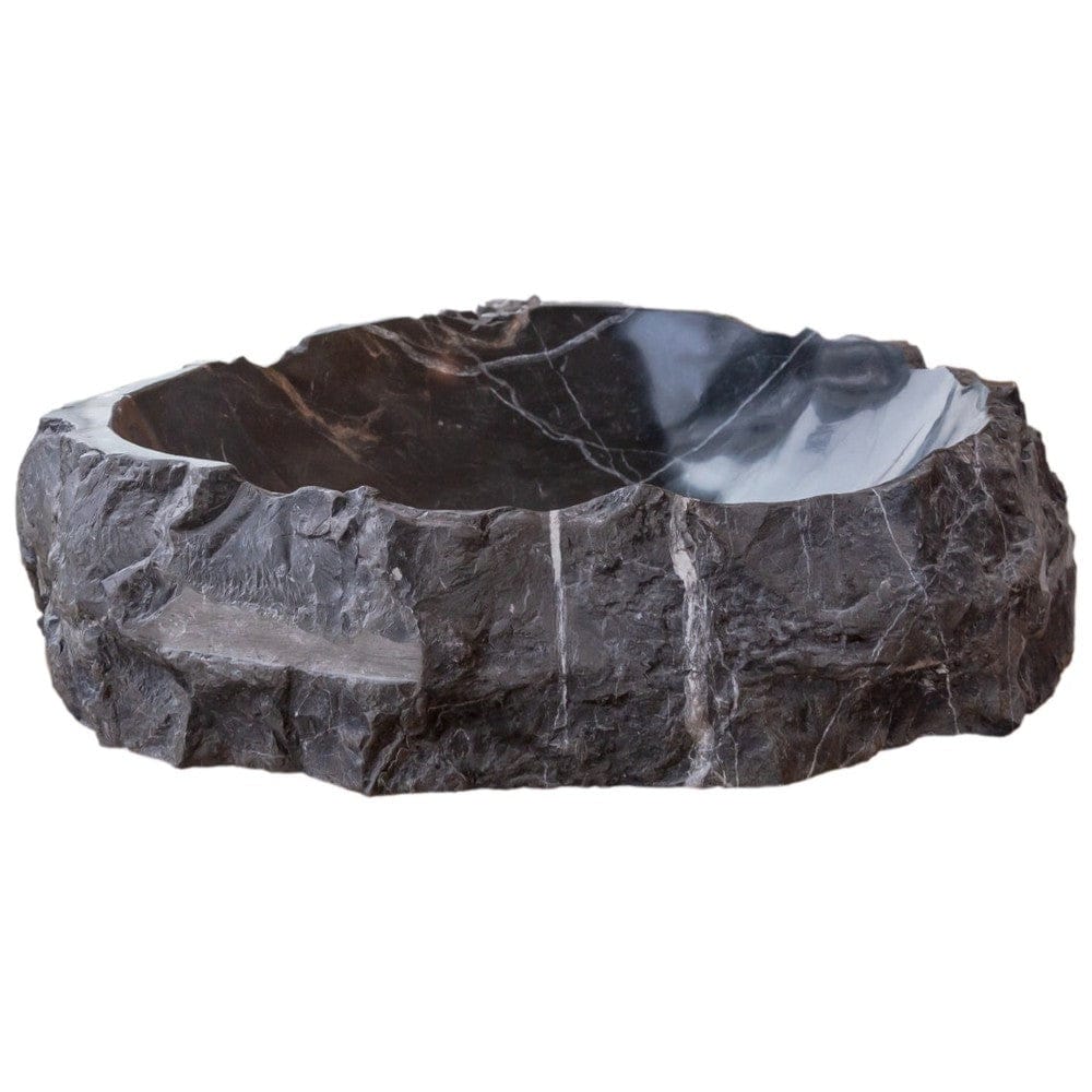 LAVABO MÁRMOL NEGRO RÚSTICO  40 CM. - ELEMENTO 
