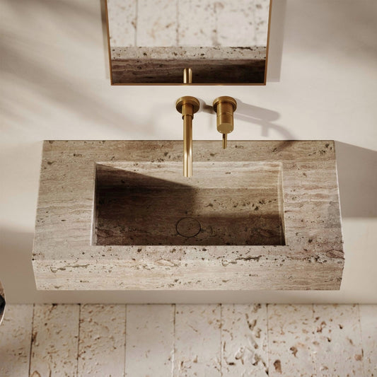 LAVABO MÁRMOL TRAVERTINO 80*40*14 - ELEMENTO 