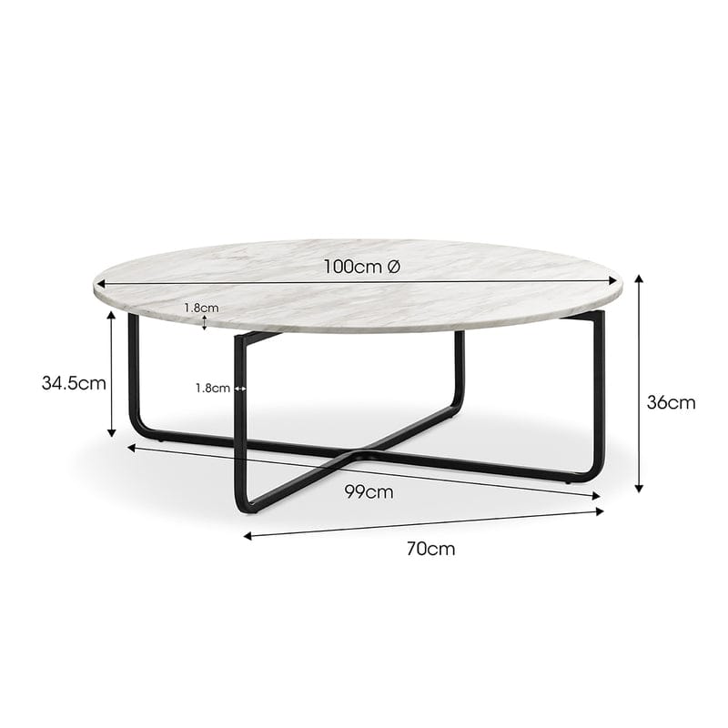 MESA DE CENTRO ECLIPSE 100CM - ELEMENTO 
