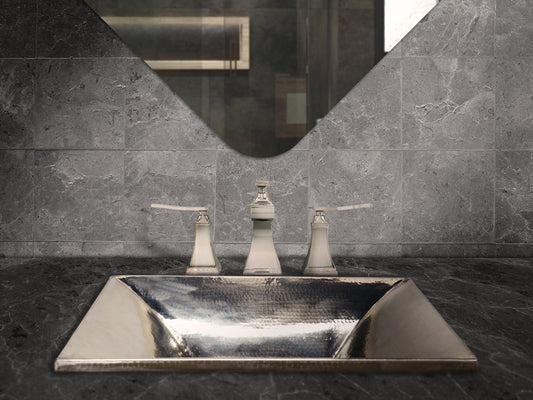 Premium Lavabo Especial en Alpaca Diseño Cascada - ELEMENTO 