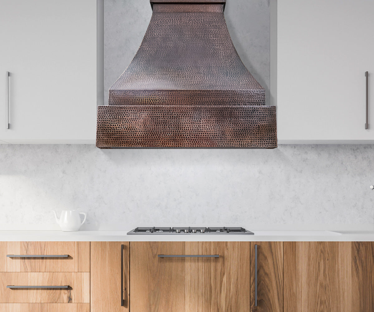 Premium Campana de Cocina para Muro en Cobre Diseño Pirámide - ELEMENTO 