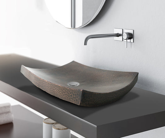 Premium Lavabo Vessel Rectangular en Cobre Diseño Kohani - ELEMENTO 