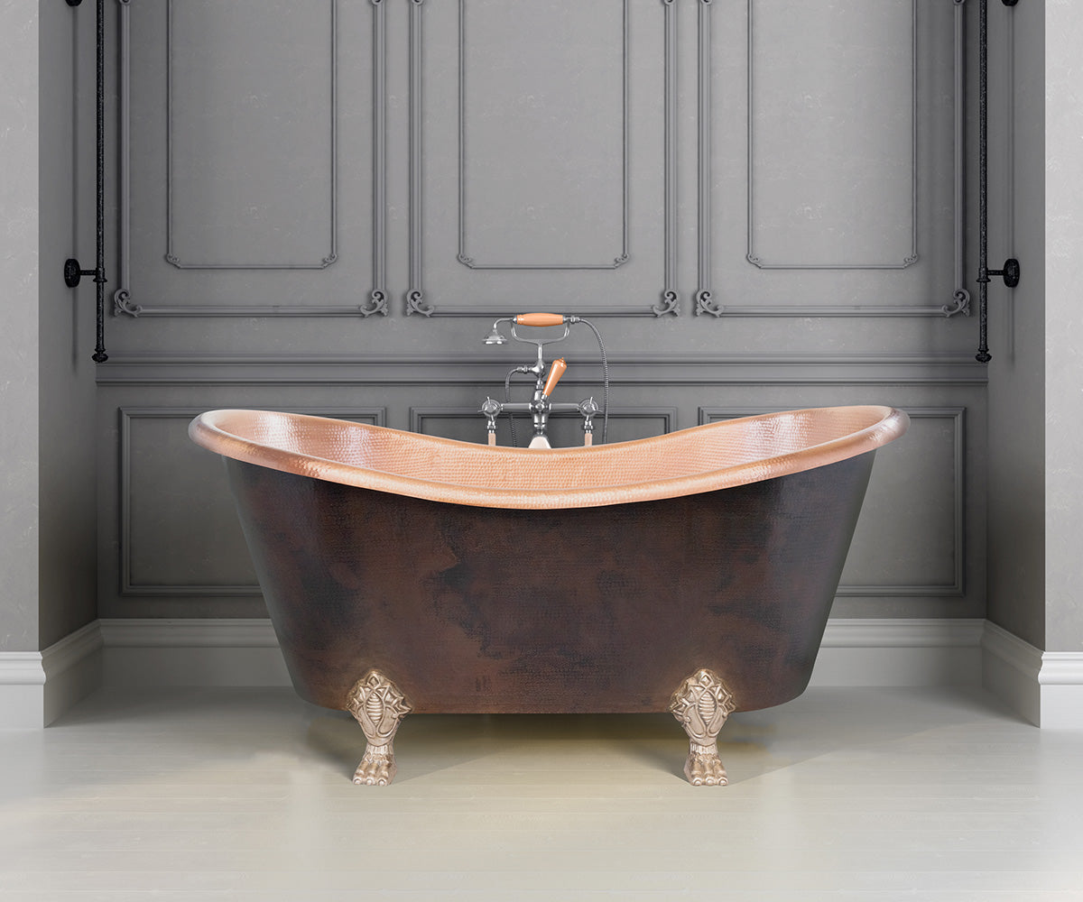 Premium Tina de Baño en Cobre  Diseño Antique - ELEMENTO 
