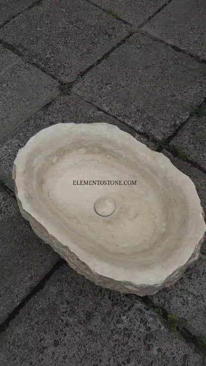 LAVABO TRAVERTINO MODELO NATIVA 50x40