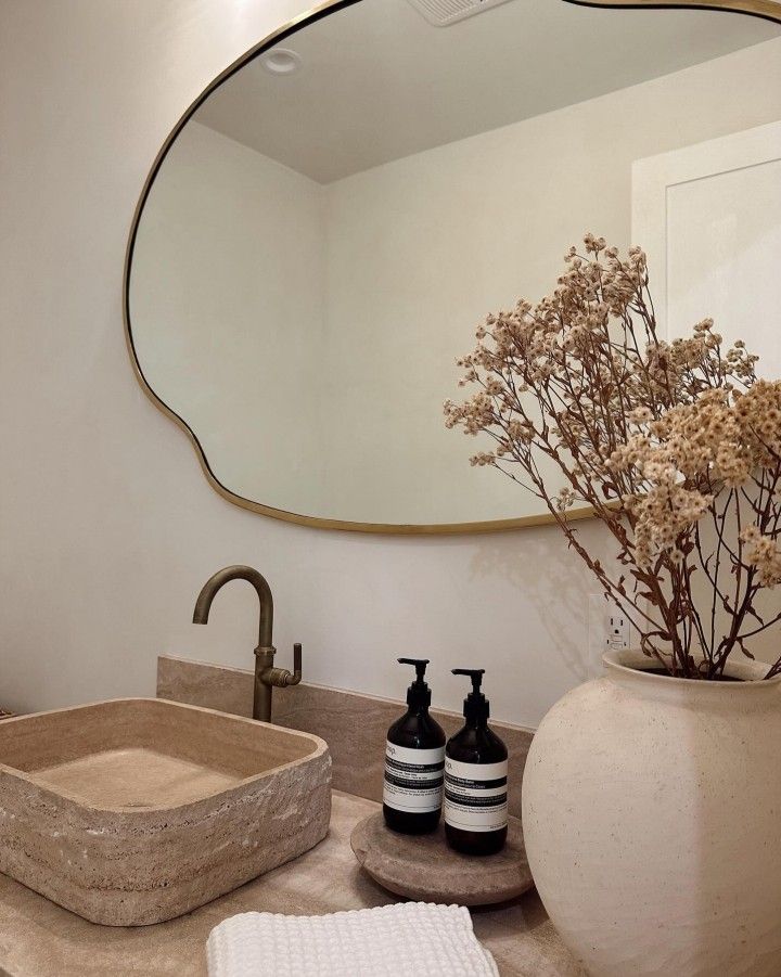 LAVABO TRAVERTINO MODELO TERRA 40 - ELEMENTO 