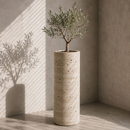 MACETA TRAVERTINO 35x93cm