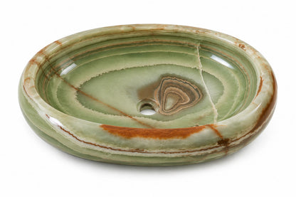 LAVABO OVALADO ÓNIX VERDE TALAN 60x40cm.