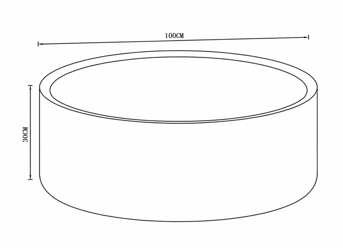 MESA DE CENTRO IMPERIAL 100*30CM - ELEMENTO 